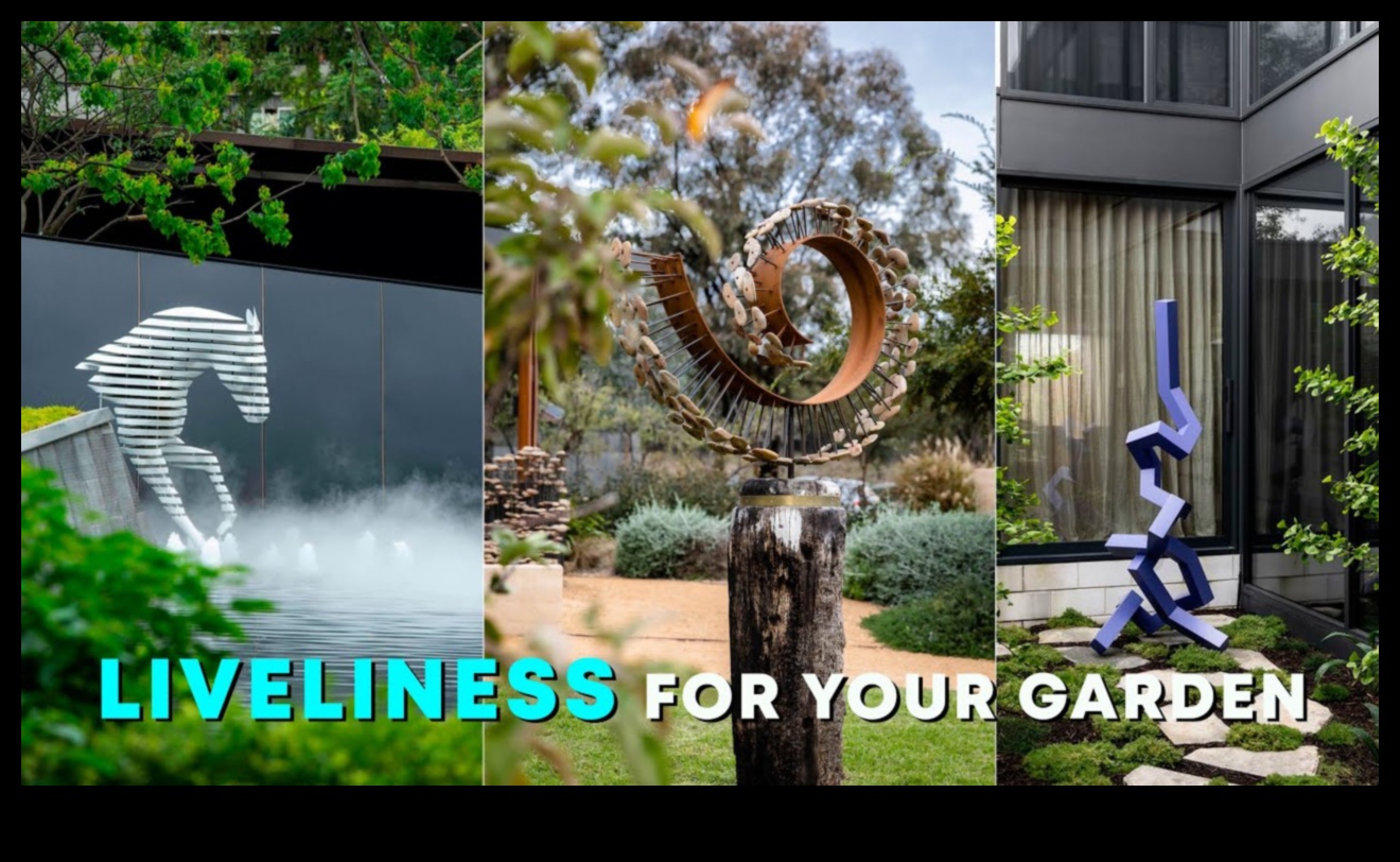 Skulpturāls skaistums: paceliet savu dārzu ar māksliniecisku svētlaimi